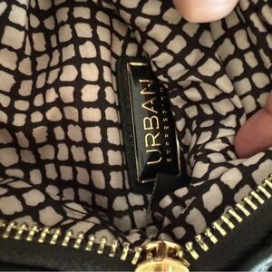 Urban Expressions Black Clutch with Gold Zipper